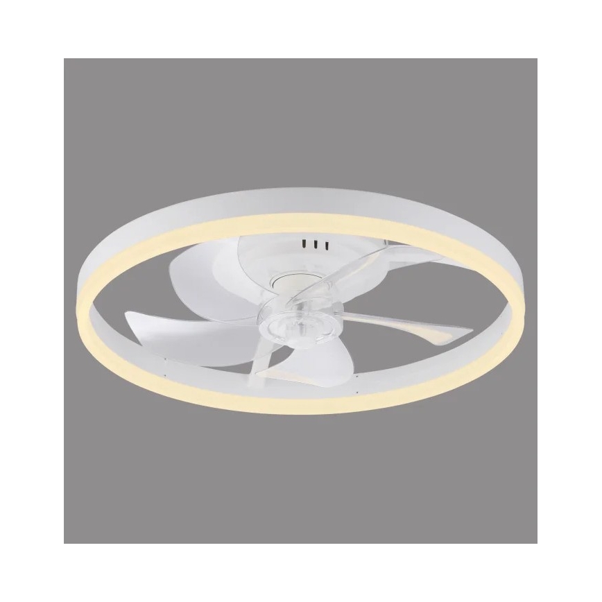 JUST LIGHT. 14624-16 - Ventilateur de plafond dimmable LED avec éclairage RITA LED/22W/230V 3000-6000K Ø 50 cm blanc + télécommande