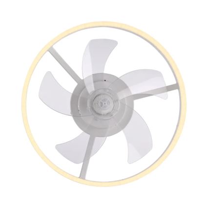 JUST LIGHT. 14624-16 - Ventilateur de plafond dimmable LED avec éclairage RITA LED/22W/230V 3000-6000K Ø 50 cm blanc + télécommande