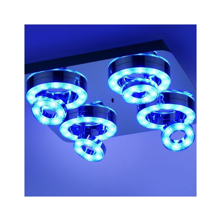 JUST LIGHT. 14662-17 - Spot RGBW à intensité variable TIM LOLASMART 4xLED/5,9/230V 2700-5000K + Télécommande