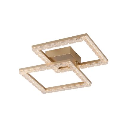 JUST LIGHT. 14732-60 - Plafonnier LED GLITRA LED/17,5W/230V 37,6x37,6 cm doré