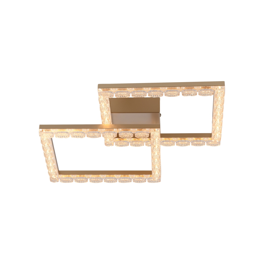 JUST LIGHT. 14732-60 - Plafonnier LED GLITRA LED/17,5W/230V 37,6x37,6 cm doré