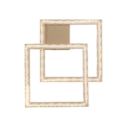 JUST LIGHT. 14732-60 - Plafonnier LED GLITRA LED/17,5W/230V 37,6x37,6 cm doré