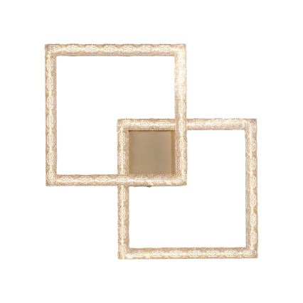 JUST LIGHT. 14732-60 - Plafonnier LED GLITRA LED/17,5W/230V 37,6x37,6 cm doré