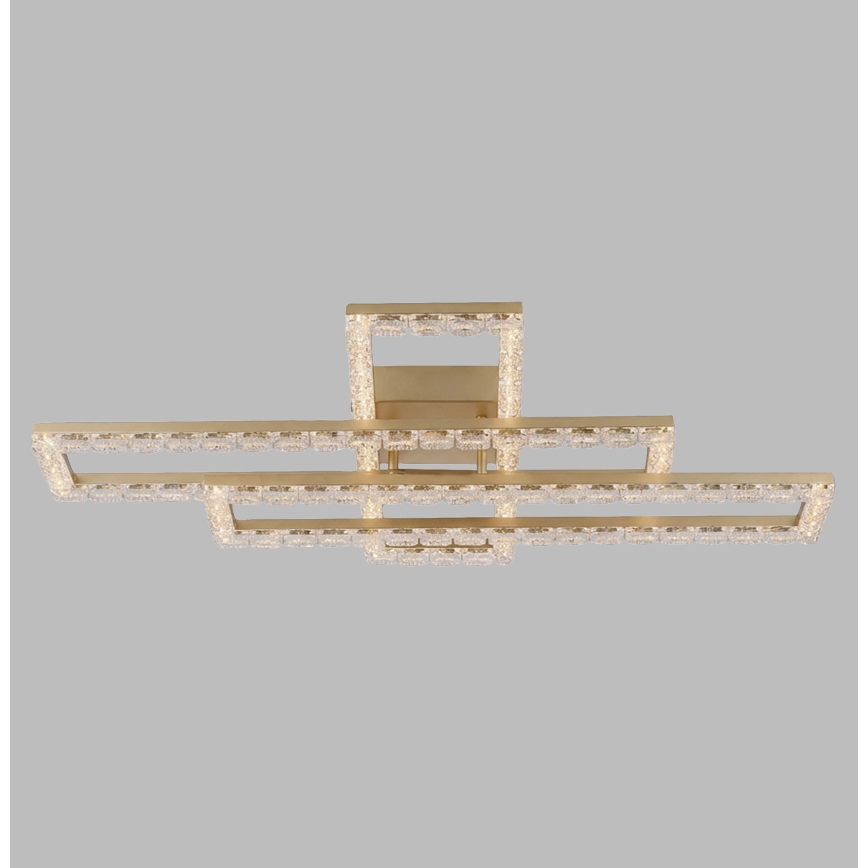 JUST LIGHT. 14733-60 - Plafonnier LED GLITRA LED/35W/230V 57,25x72,05 cm doré