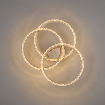 JUST LIGHT. 14734-60 - Plafonnier LED GLITRA LED/37W/230V Ø 50 cm doré