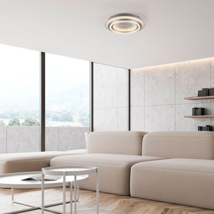 JUST LIGHT. 15089-21 - Plafonnier LED CICHIO LED/36W/230V Ø 40 cm chrome mat