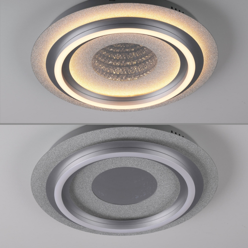 JUST LIGHT. 15089-21 - Plafonnier LED CICHIO LED/36W/230V Ø 40 cm chrome mat