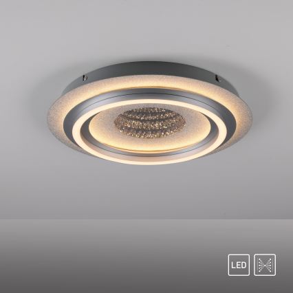 JUST LIGHT. 15089-21 - Plafonnier LED CICHIO LED/36W/230V Ø 40 cm chrome mat