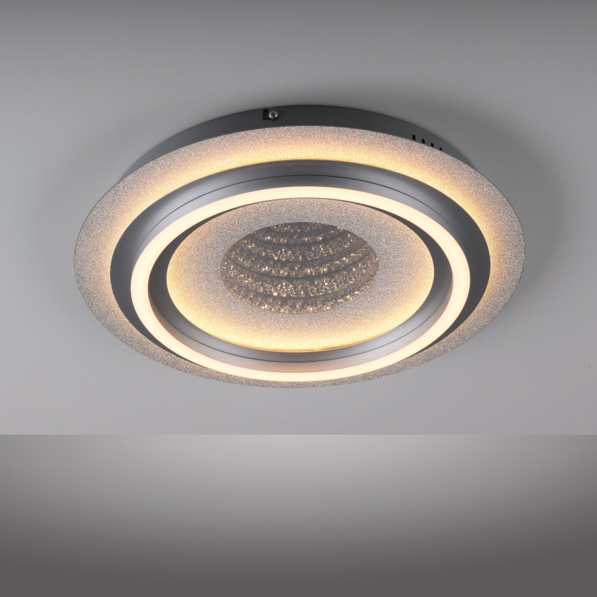 JUST LIGHT. 15089-21 - Plafonnier LED CICHIO LED/36W/230V Ø 40 cm chrome mat
