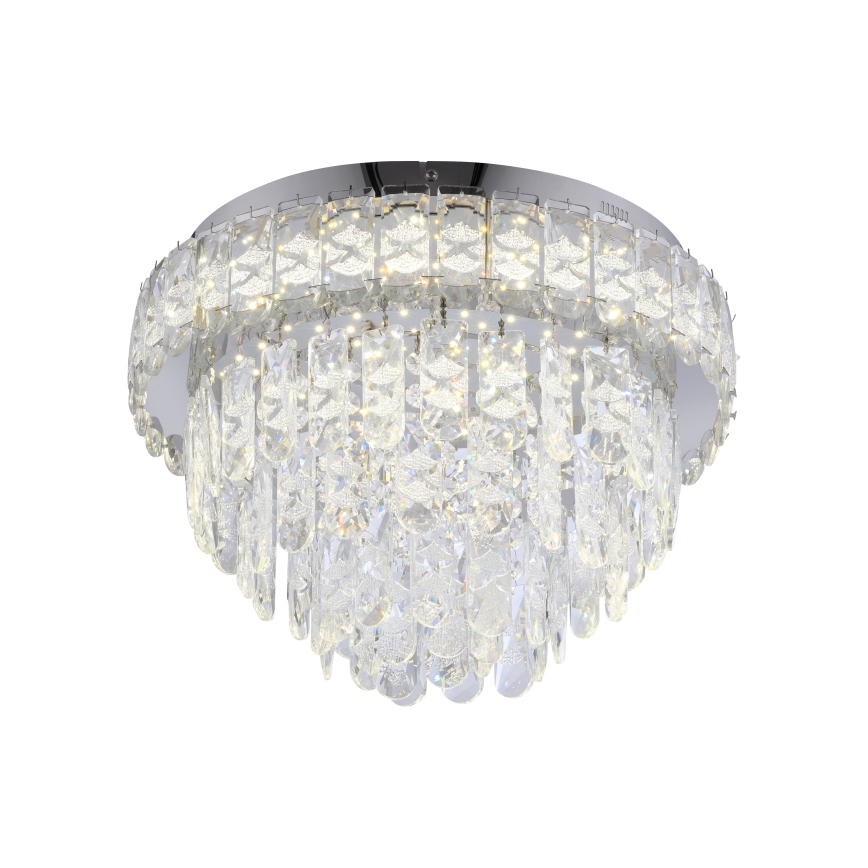 JUST LIGHT. 15092-17 - Plafonnier LED KULUNKA LED/33W/230V Ø 38 cm chrome brillant