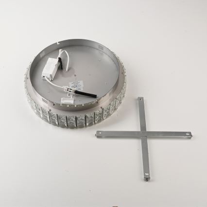 JUST LIGHT. 15092-17 - Plafonnier LED KULUNKA LED/33W/230V Ø 38 cm chrome brillant