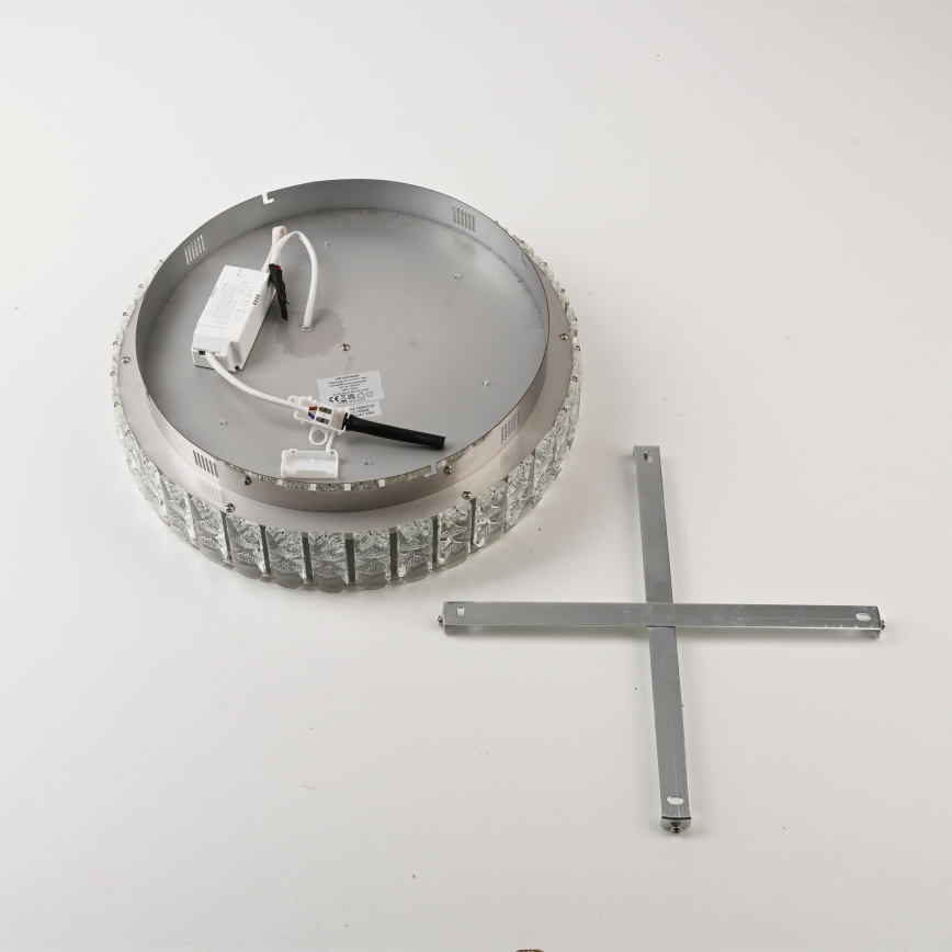 JUST LIGHT. 15092-17 - Plafonnier LED KULUNKA LED/33W/230V Ø 38 cm chrome brillant