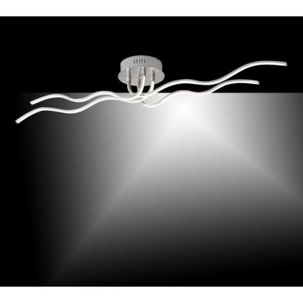 JUST LIGHT. 15126-55 - Plafonnier WAVE LED/29,4W/230V chrome mat
