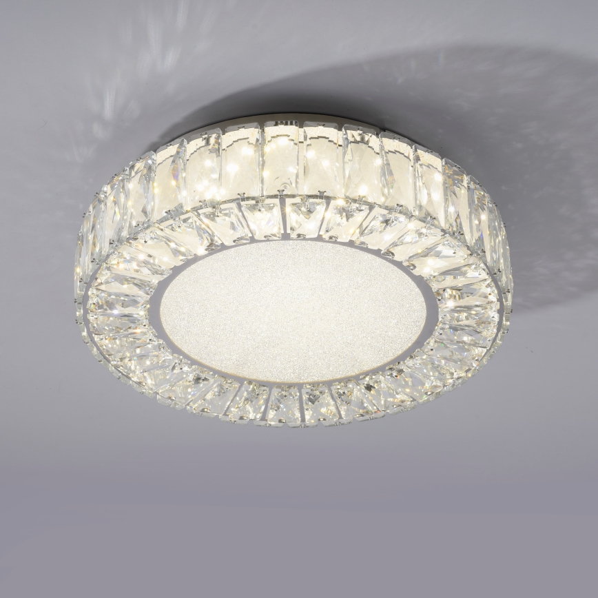 JUST LIGHT. 15221-17 - Plafonnier LED KULUNKA LED/32W/230V Ø 37 cm chrome brillant