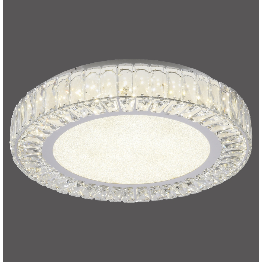 JUST LIGHT. 15222-17 - Plafonnier LED KULUNKA LED/46W/230V Ø 50 cm chromé brillant