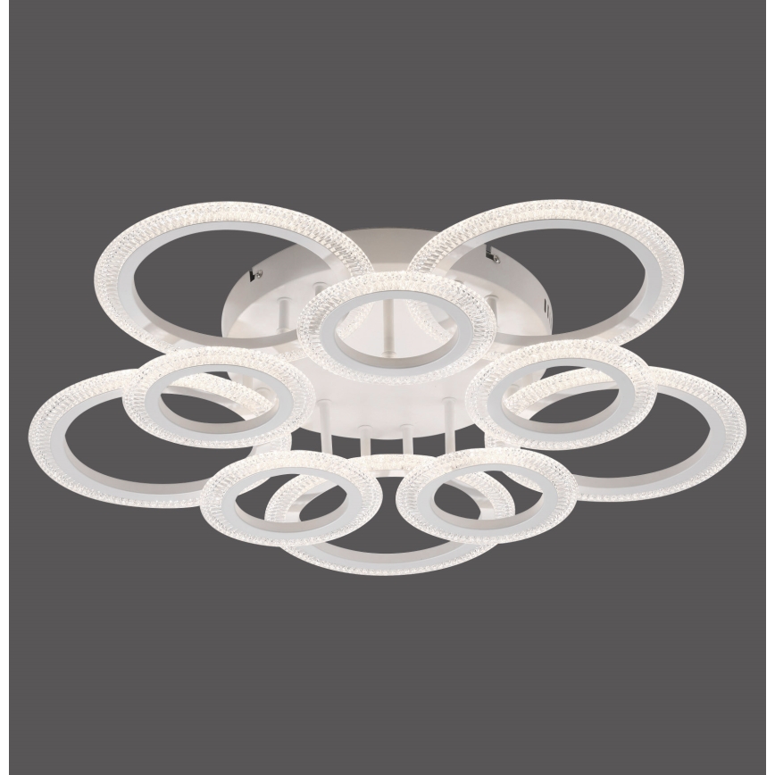 JUST LIGHT. 15268-16 - Plafonnier LED CRYSTALLO LED/48,5W/230V Ø 68,6 cm blanc