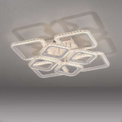 JUST LIGHT. 15269-16 - Plafonnier LED CRYSTALLO LED/43,5W/230V 49x49 cm blanc