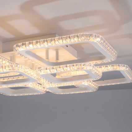 JUST LIGHT. 15269-16 - Plafonnier LED CRYSTALLO LED/43,5W/230V 49x49 cm blanc