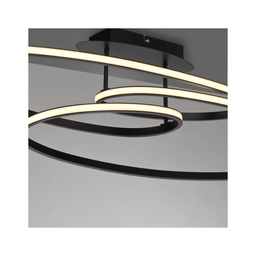 JUST LIGHT. 15321-18 - Plafonnier LUMACA LED/33W/230V noir