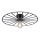 JUST LIGHT. 15636-18 - Plafonnier SPIKE 1xE27/40W/230V d. 50 cm noir