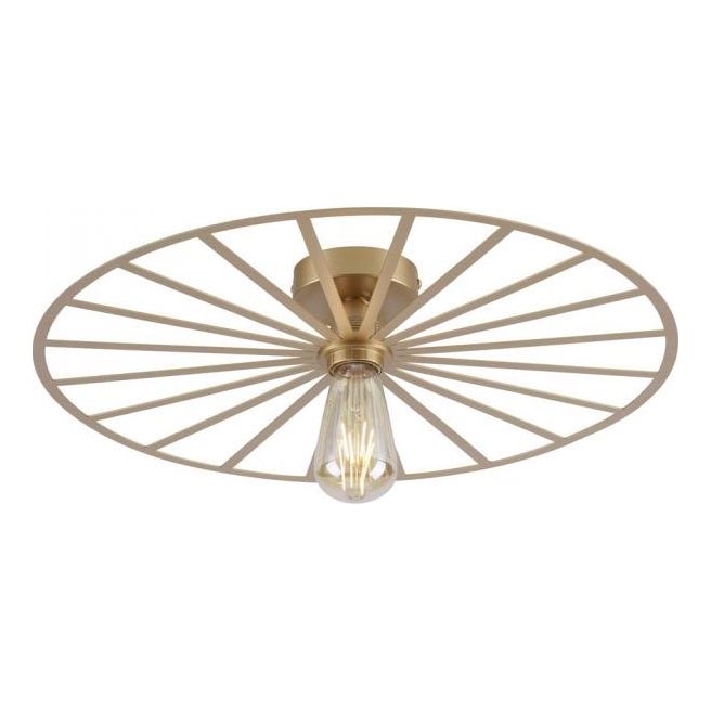JUST LIGHT. 15636-60 - Plafonnier SPIKE 1xE27/40W/230V d. 50 cm laiton