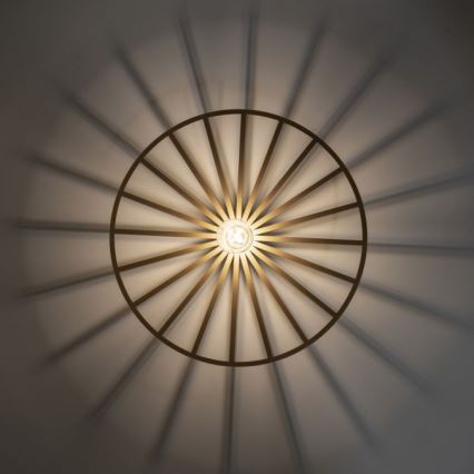 JUST LIGHT. 15636-60 - Plafonnier SPIKE 1xE27/40W/230V d. 50 cm laiton