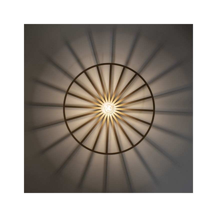 JUST LIGHT. 15636-60 - Plafonnier SPIKE 1xE27/40W/230V d. 50 cm laiton