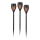 JUST LIGHT. 19106-18-3 - LOT 3x Lampe solaire FACKEL LED/0,24W/3,7V IP44 noir