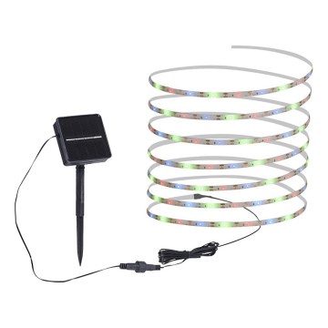 JUST LIGHT. 19971-18 - Ruban LED solaire RGB TEANIA LED/3,7 V 5 m 1200 mAh IP44 noir