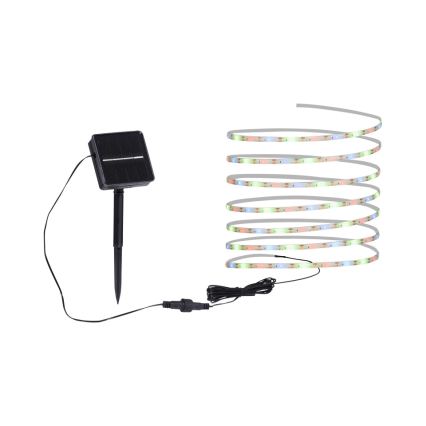 JUST LIGHT. 19971-18 - Ruban LED solaire RGB TEANIA LED/3,7 V 5 m 1200 mAh IP44 noir