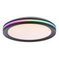 JUST LIGHT. 7509018 - Plafonier RGBW à intensité variable GANGES LED/24W/230V 2700-5000K + Télécommande
