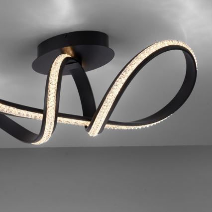 JUST LIGHT. 8475-18 - Plafonnier à intensité variable BRILLA LED/29W/230V noir