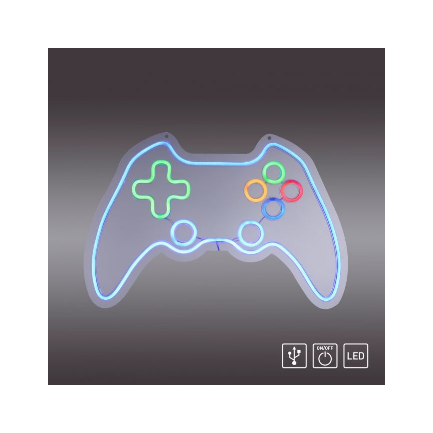 JUST LIGHT. 85022-70 - décoration murale néon LED NEON LED/6,5W/5V pour gamer