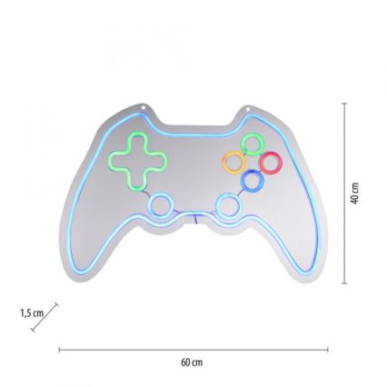 JUST LIGHT. 85022-70 - décoration murale néon LED NEON LED/6,5W/5V pour gamer