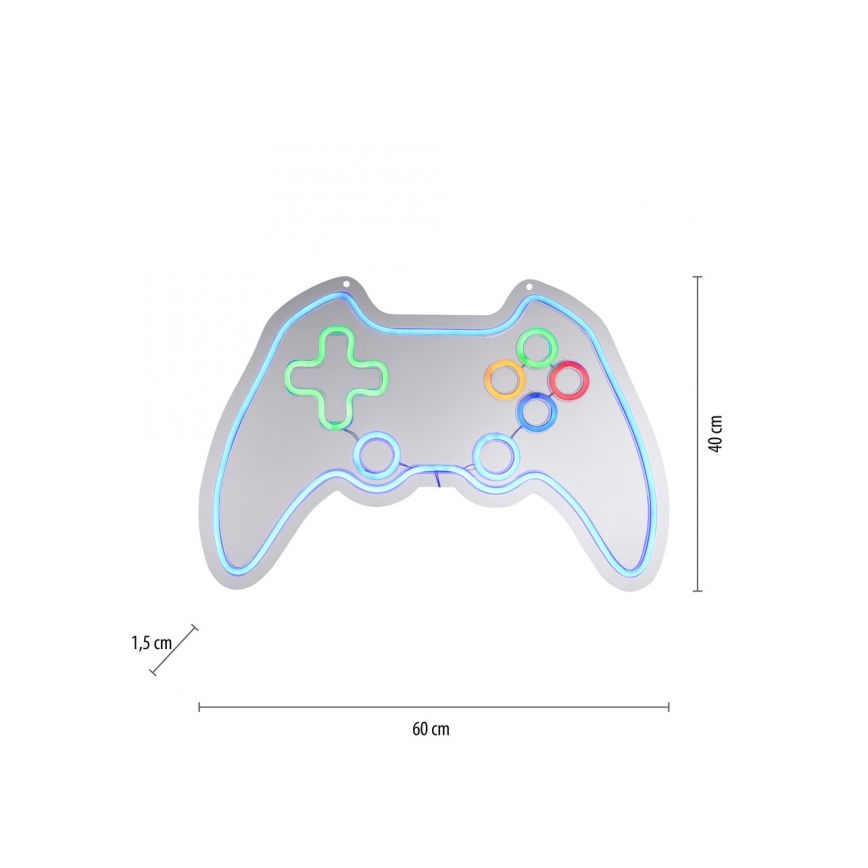 JUST LIGHT. 85022-70 - décoration murale néon LED NEON LED/6,5W/5V pour gamer