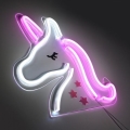 JUST LIGHT. 85025-70 - Décoration murale néon NEON LED/6,5W/5V Licorne