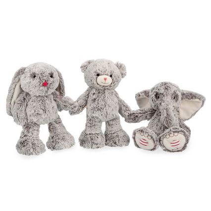 Kaloo - Peluche avec mélodie ROUGE lapin