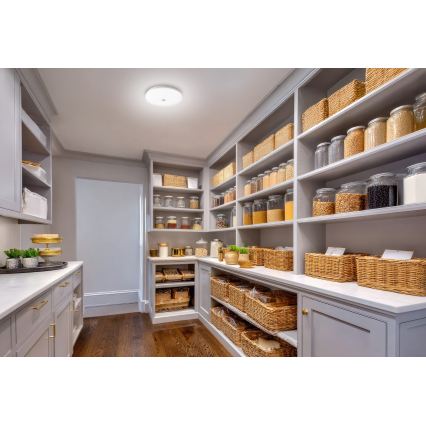 Plafonnier LED avec détecteur de mouvement et capteur crépusculaire FOGLER LED/12W/230V Ø 28 cm