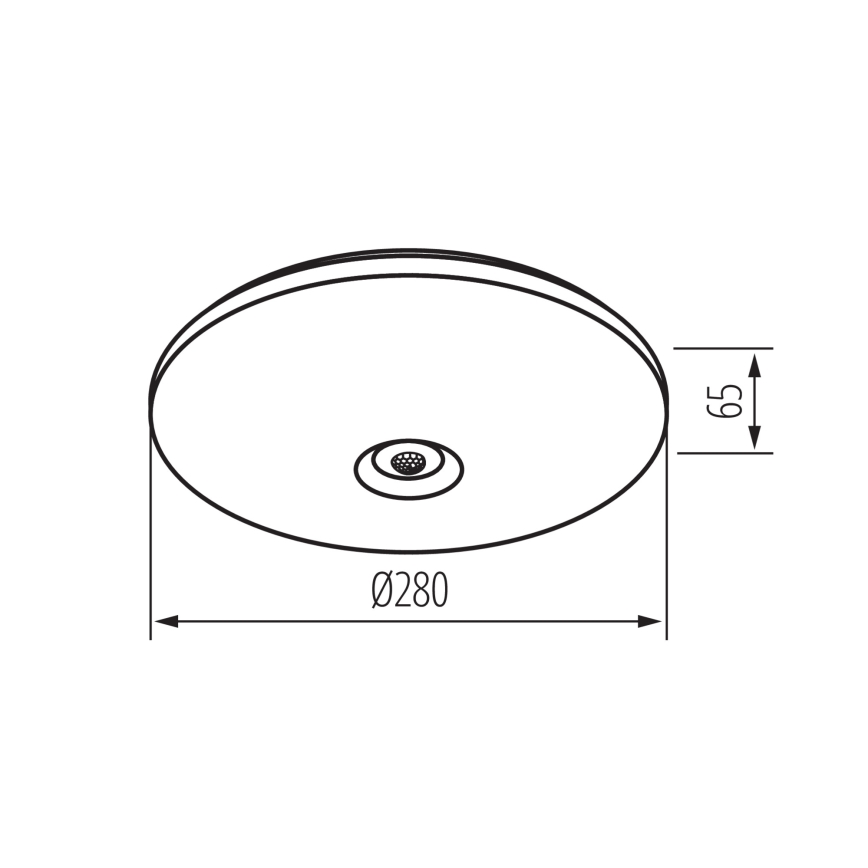 Plafonnier LED avec détecteur de mouvement et capteur crépusculaire FOGLER LED/12W/230V Ø 28 cm
