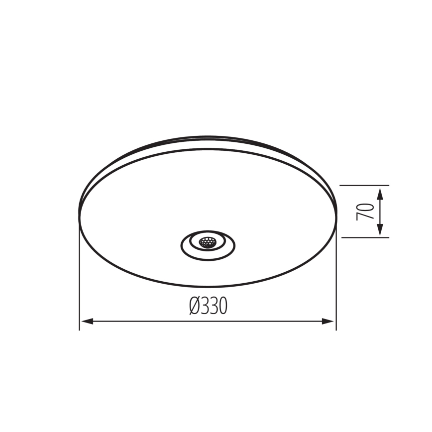 Plafonnier LED avec détecteur de mouvement et détecteur crépusculaire FOGLER LED/17W/230V Ø 33 cm