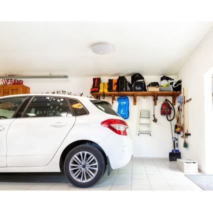 Plafonnier LED FOGLER LED/24W/230V Ø 38 cm, avec détecteur de mouvement et capteur crépusculaire