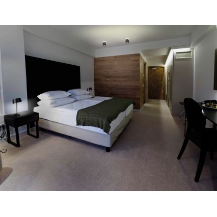 Plafonnier LED SONOR 1xGU10/10W/230V + LED/4W noir