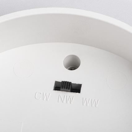 Spot encastrable LED SONOR LED/6W/230V 3000/4000/5700K + LED/1,5W 2200K Ø 9 cm blanc