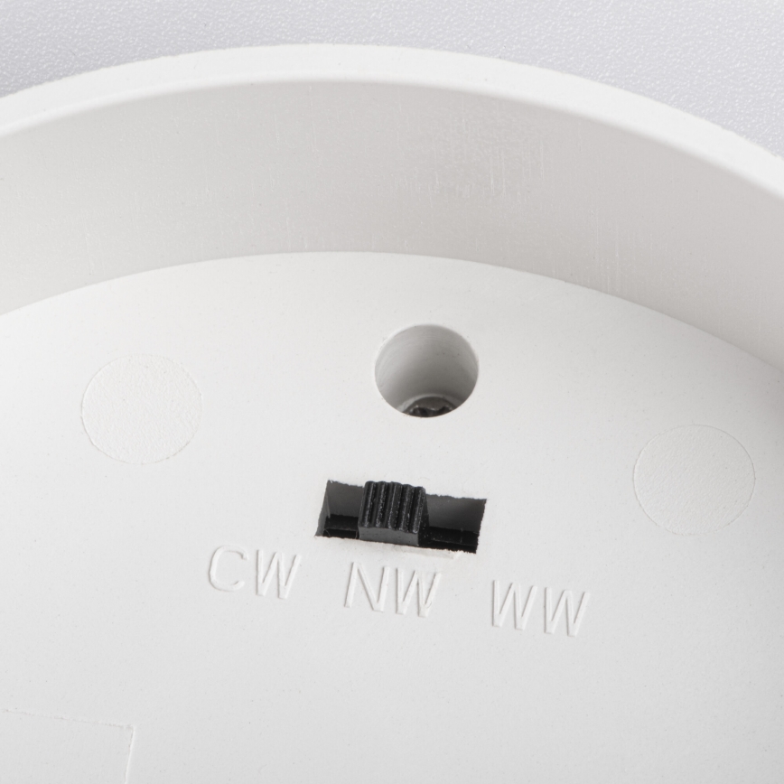 Spot encastrable LED SONOR LED/6W/230V 3000/4000/5700K + LED/1,5W 2200K Ø 9 cm blanc