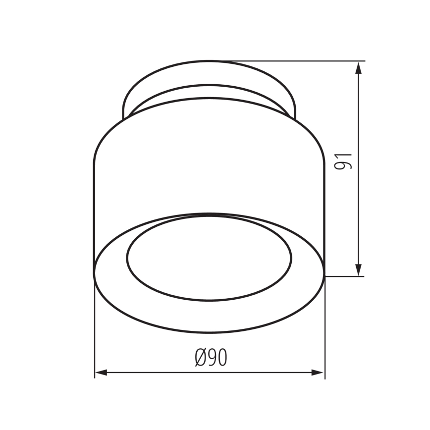Spot encastrable LED SONOR LED/6W/230V 3000/4000/5700K + LED/1,5W 2200K Ø 9 cm blanc
