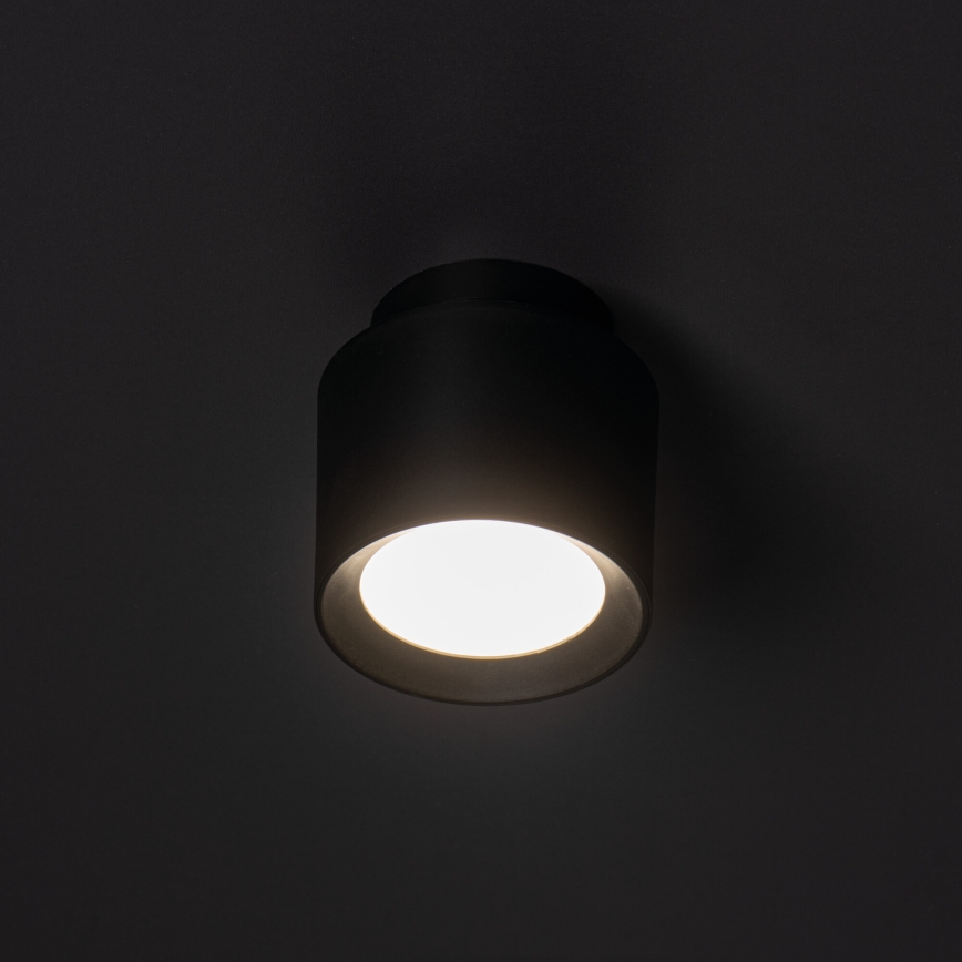 Spot LED SONOR 6W/230V (3000/4000/5700 K) + LED 1,5W 2200K, Ø 9 cm, noir