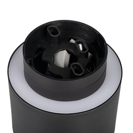 Spot LED SONOR 6W/230V (3000/4000/5700 K) + LED 1,5W 2200K, Ø 9 cm, noir