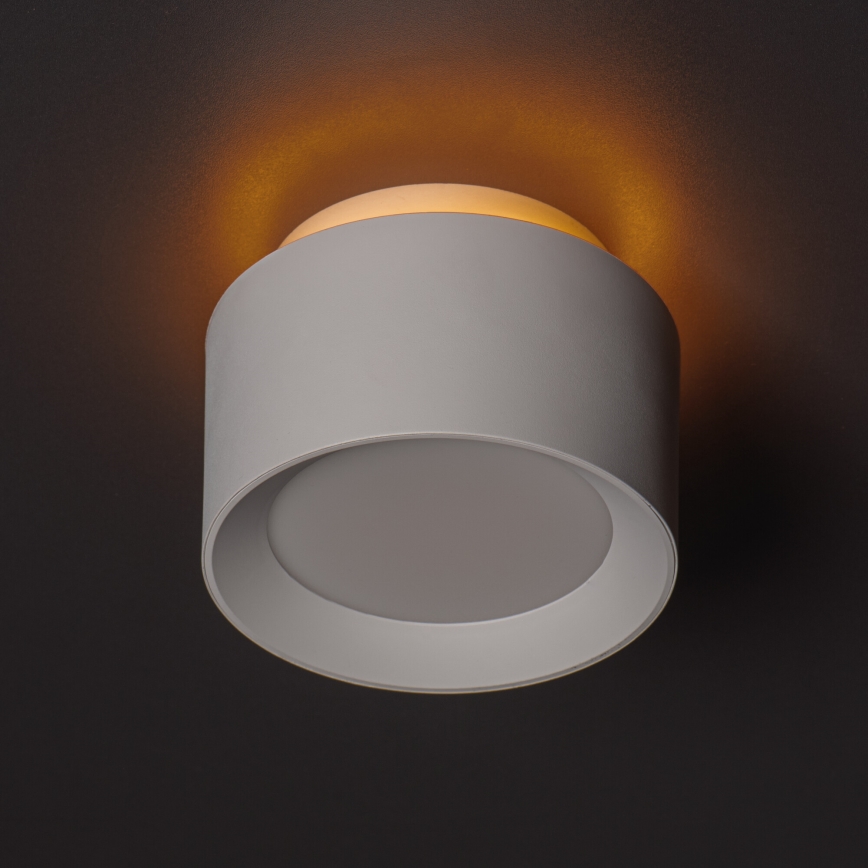 Spot LED SONOR LED/12W/230V 3000/4000/5700K + LED/1,5W 2200K, Ø 14 cm, blanc