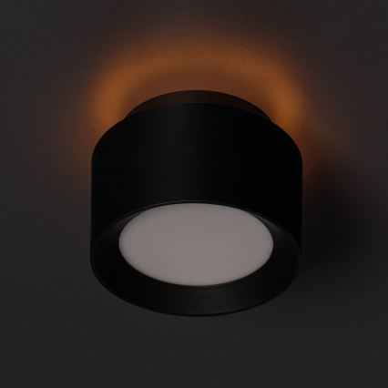 Spot LED SONOR LED/12W/230V 3000/4000/5700K + LED/1,5W 2200K Ø 14 cm noir