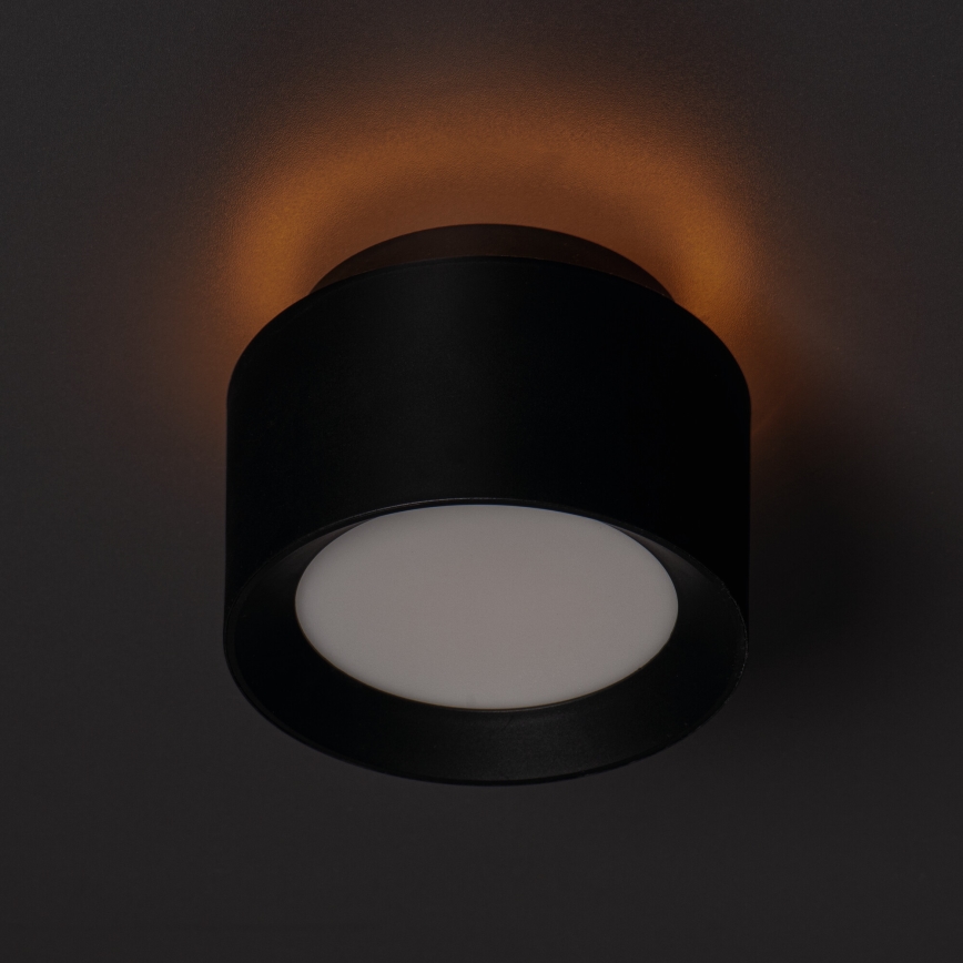 Spot LED SONOR LED/12W/230V 3000/4000/5700K + LED/1,5W 2200K Ø 14 cm noir